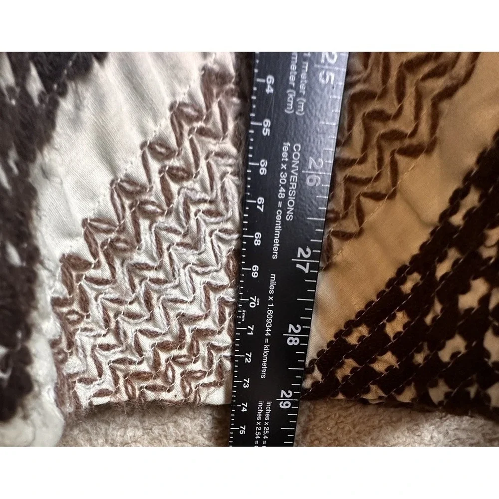 Vintage Gerd Inez Embroidered Chevron Midi Skirt EU 38‎ US 4 Scandinavian